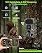 KJK Wildkamera mit Handyübertragung APP, 4K 64MP HD WLAN Bluetooth mit 64GB Speicherkarte, Wildkamera mit Bewegungsmelder Nachtsicht, 0.1s Auslöser, IP67 Wasserdicht, 130° Weitwinkel