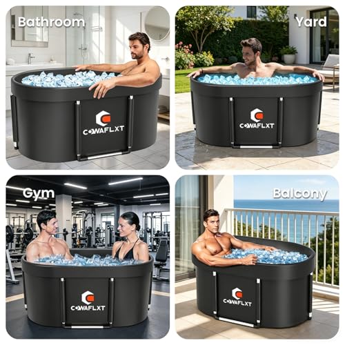COWAFLXT 133 Gal XL Oval Ice Bath Tub for Adults Review