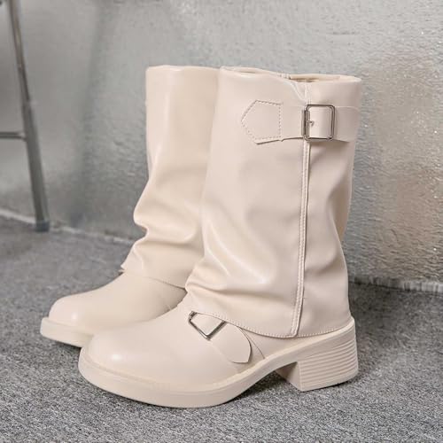Bottes de cowboy western à semelle mi-haute et boucle style - 7