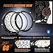Nilight 7 Inch Round LED Offroad Driving Lights with DRL 2PCS 90W 9850LM IP68 Spot Flood Combo Work Light with 12AWG DT Connector Wiring Harness Kit for 4x4 Truck ATV UTV SUV, 5 Year Warranty