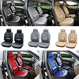 ProTech 115303 Tan - Leather Like 2 Front Car Seat Covers for Impreza WRX Legacy Forester Crosstrek