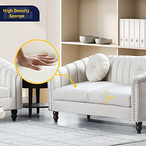 Star Home Living Corp. Jessica 3 Pieces Living Room Set, Beige #TOP3