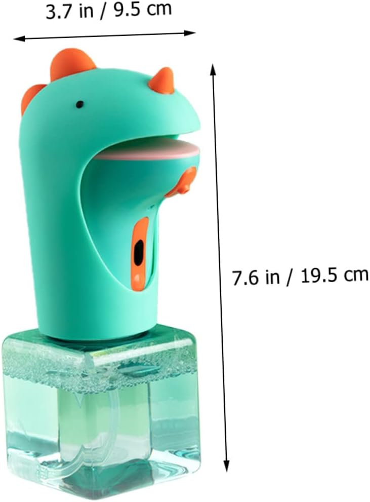Amosfun Dinosaur Automatic Touchless Soap Dispenser Hand Soap Container with Capacity Lightweight Design for Home and Bathroom Use