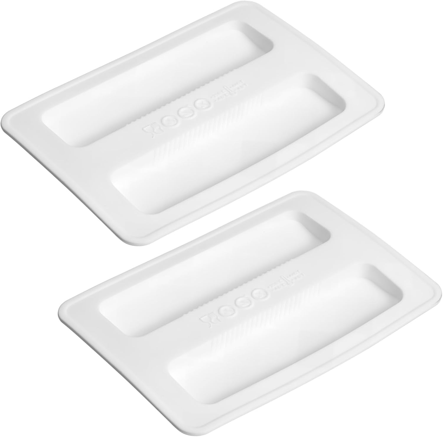 2pcs Toaster Oven Cover Slice Toaster Lid White Maker Cover Silicone Bread Maker Lid for Easy Clean