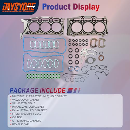 Image of HS54880 Head Gasket Set :Fits for 2011-2016 Town Grand Caravan for 2011-2015 Grand Cherokee Multiple Layers Steel Head Gasket HS26541PT