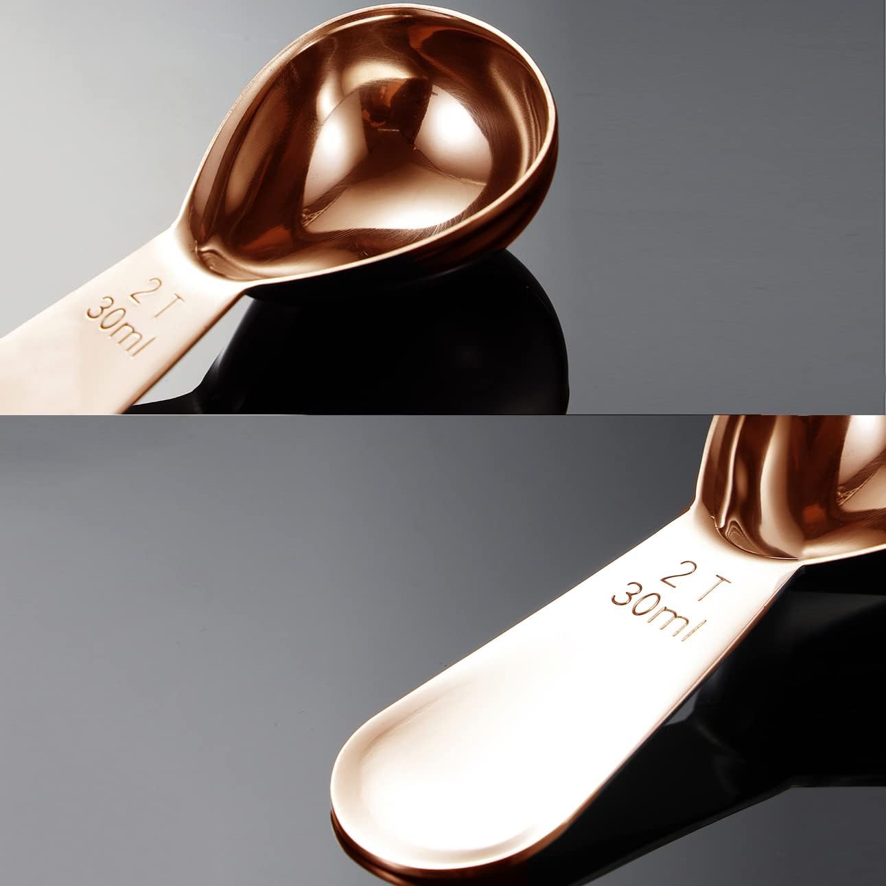 Rose Gold Coffee Scoop for Ground Coffee 1 Tablespoon Stainless Steel Short Handle Measuring Coffee Spoon Bean Tea Sugar Flour Liquid image 3