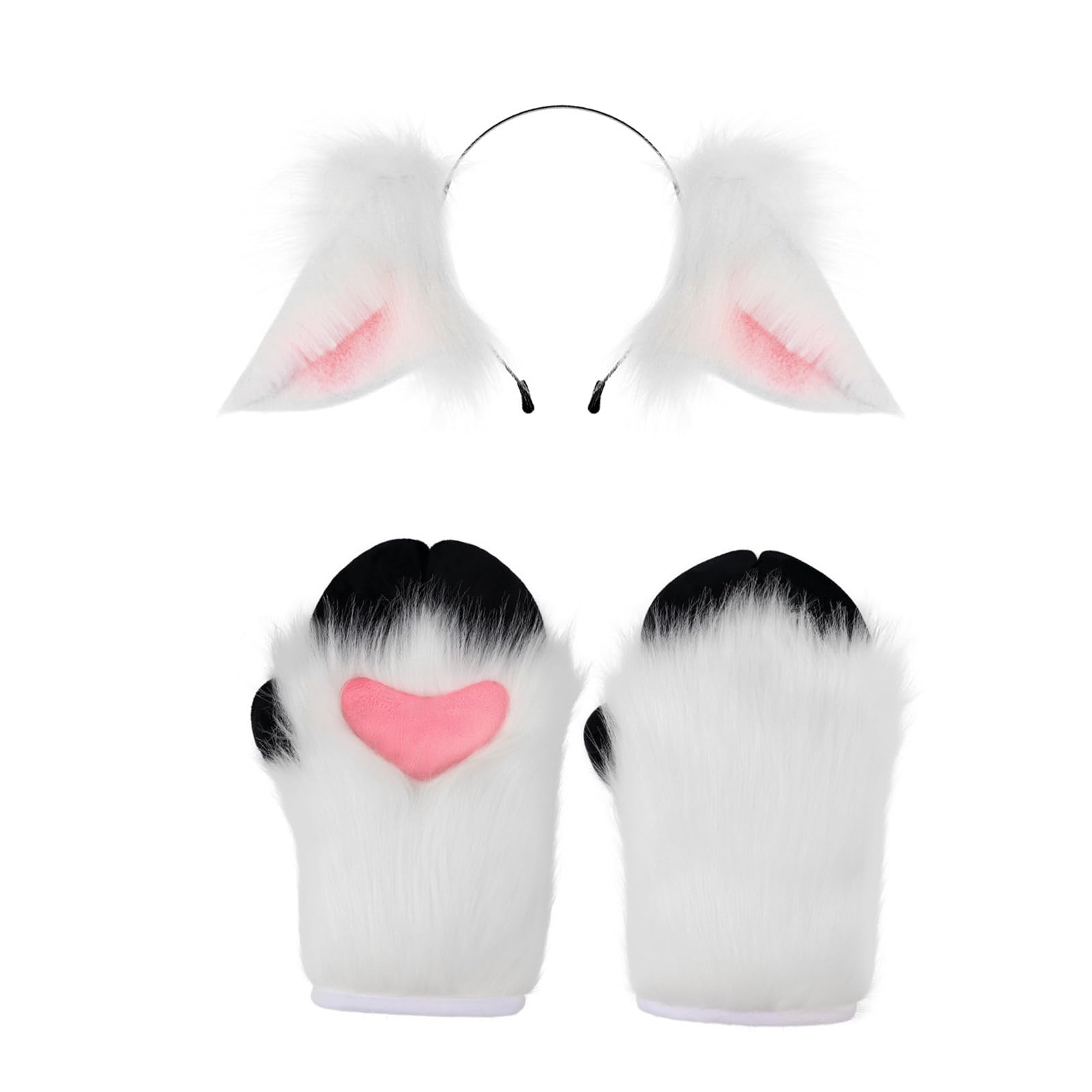 Disfraz de oveja, diadema de peluche, guante, disfraz de animal, accesorio para niñas, Halloween, Navidad, cosplay, convención, cosplay