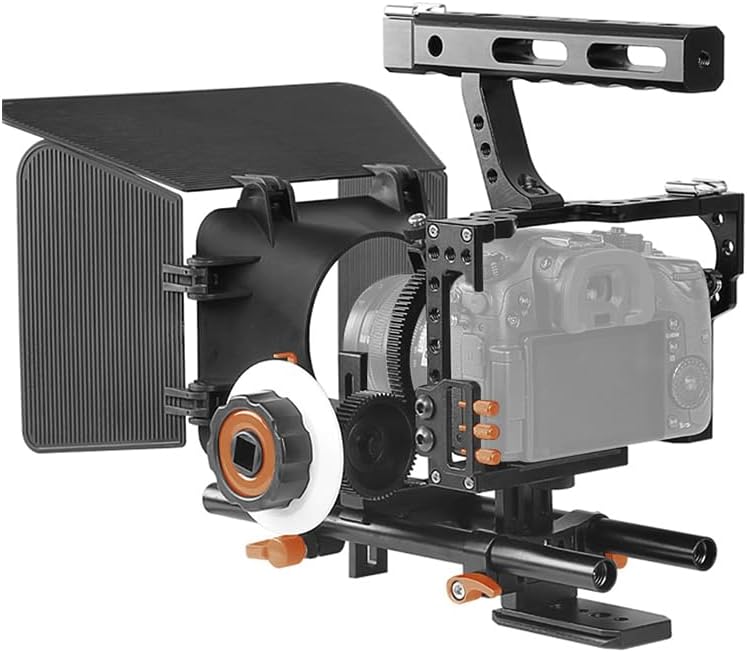 500 Aluminum Alloy Camera Camcorder Video Cage Rig Kit
