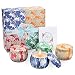 Scented Candles Gift Set, Natural Soy Wax Candle, Violet, Lavender, Cider, Spring Fresh Scents, Portable Travel Tin Candle, Stress Relief Aromatherapy Candles 4 Pack, Ideas Gifts for Women