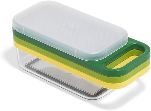 Vista 8 de Joseph Joseph Multi-Prep Mini, 3 en 1 compacto que ahorra espacio y picador de verduras, cortador de huevos, 3 cortadores de alambre de acero