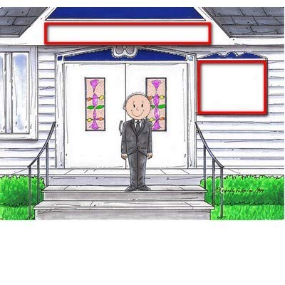 Printedperfection.com Personalized Friendly Folks Cartoon Caricature Snow Globe Gift: Funeral Director - Male Great For Mortician, Funeral Home #TOP1