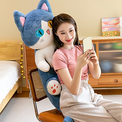 YOZUMD Cat Stuffed Throw Pillow,Soft Chubby Shark Plush Animal Doll, Collectible PP Cotton Stuffed A