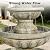 Naturefalls 42.5" Water Fountain Outdoor - Large Waterfall Fountain Outside, 3-Tiers Cascading, Fiber Reinforced Concrete, Indoor and Outdoor Fountain for Garden, Patio, Backyard, Lawn, Yard Decor