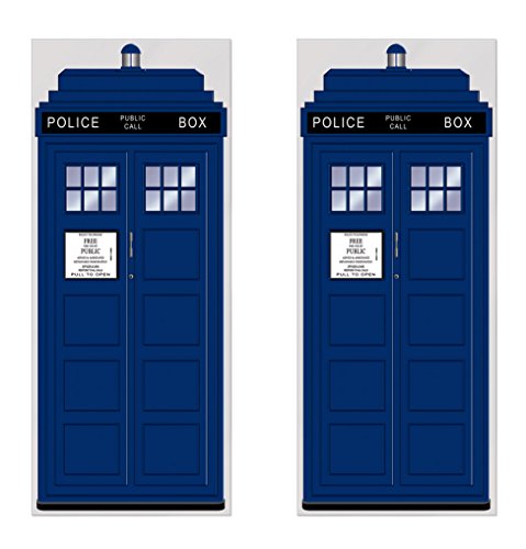Beistle 2 Piece Police Call Box Door Covers, 30" X 6' Party Decorations, Multicolored #TOP15