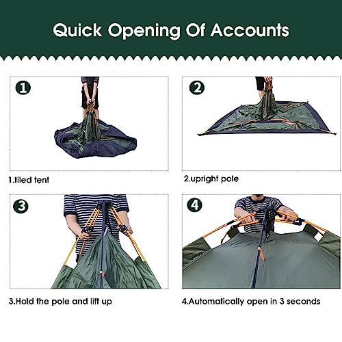 Carpa automática impermeable TITA-DONG para 3-4 personas miniatura 3