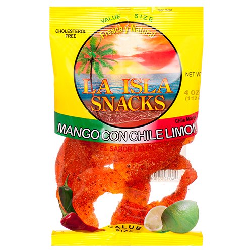 Island Snacks – Dried Chile Mango Fruit Slices – Party Size, 14 Ounces – Quality In Every Bite (4 Ounce (Pack of 6))