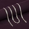 LeCalla Solid 925 Sterling Silver Curb Chain Necklace for Men and Women | Italian 5mm Diamond-Cut Cuban Link Chain Necklace 26 Inches #4