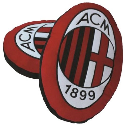 Diva Cuscino Sagomato A.C. Milan - Prodotto Ufficiale Dimensione: 50 x 30 cm