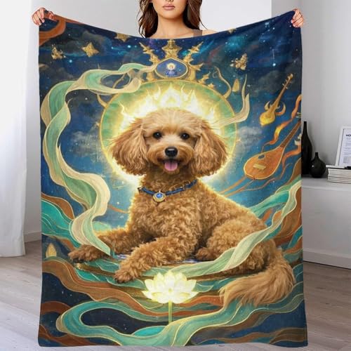 Couverture Poodle 3D cadeau idéal pour offrir douceur et réconfort unique