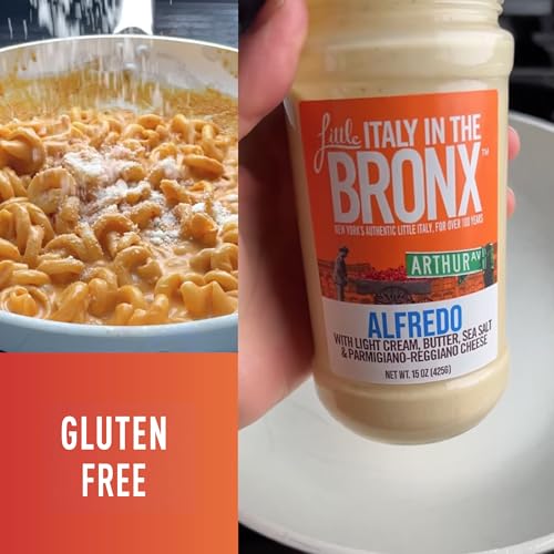 image for Little Italy in the Bronx Alfredo Sauce - Alfredo Pasta Sauce, Spaghet