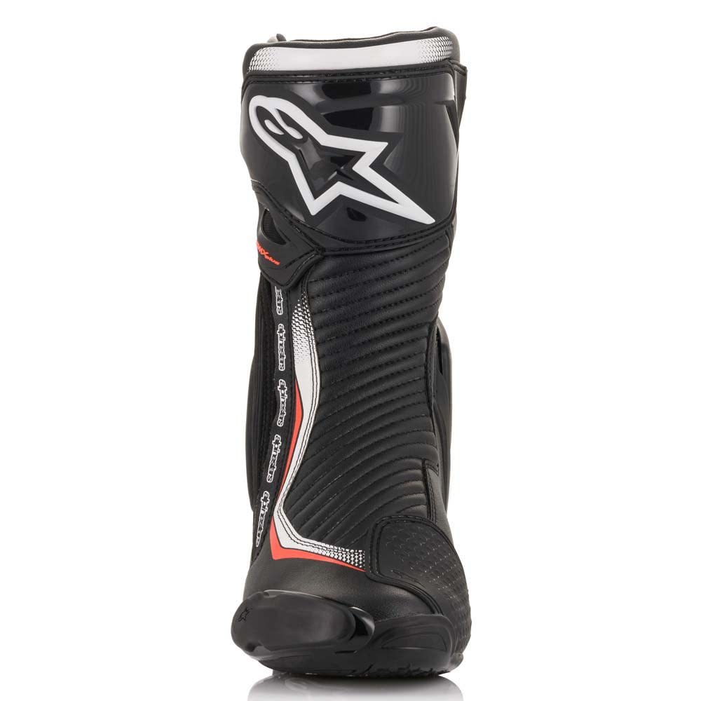 Alpinestars SMX Plus V2-Stivali Nero/Rosso Giallo Fluo, Abbigliamento per Motocicletta Unisex-Adulto