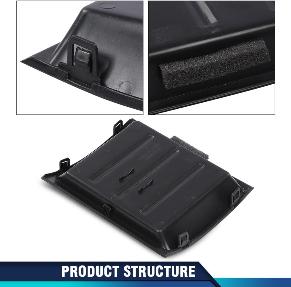PIT66 Black Upper Dash Bezel Storage Box Compatible with Nissan Xterra 2005-2013/ Pathfinder 2005-2012/ Frontier 2005-2017 (Without Silver Trim/ 6-Cd Changer/Premium Audio) 68252ZS40C
