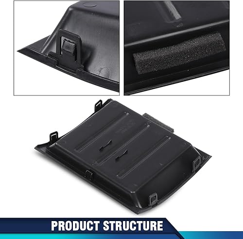 Miniatura 4 de PIT66 Caja de almacenamiento con bisel superior negro compatible con Nissan Xterra 2005-2013Pathfinder 2005-2012Frontier 2005-2017 (sin borde