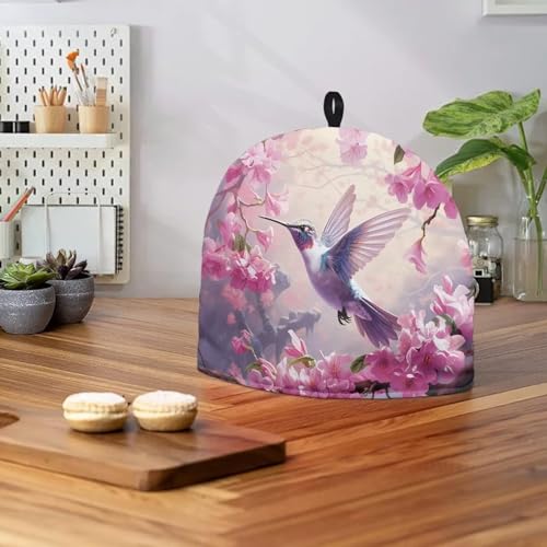 Image of Flower Tea Cozy for Teapot Insulated Hummingbird Tea Cozies Covers for Home Decor Tea Pot Cozy for Keeping Warm Tea Cozies Table Hotel Tea Party Restaurant