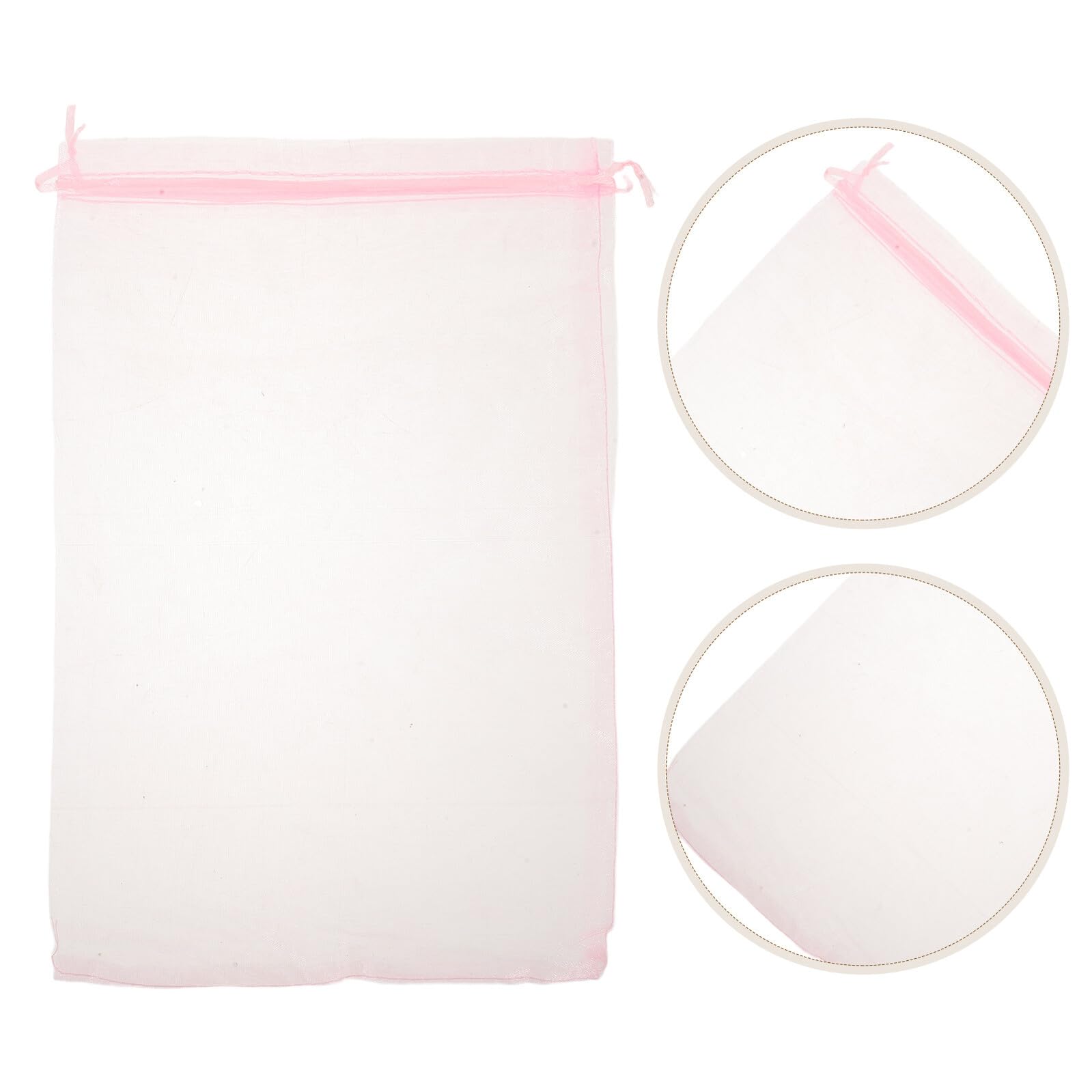 GLEAVI 100stücke Geschenktüten aus Organza für Hochzeiten Netzbeutel mit Kordelzug für Süßigkeiten Schmuck und Gastgeschenke