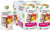 Sprout Organic Baby Food Pouches, Stage 2 Sprout Baby Food, Strawberry Banana Yogurt, 4 Ounce, 12 Count