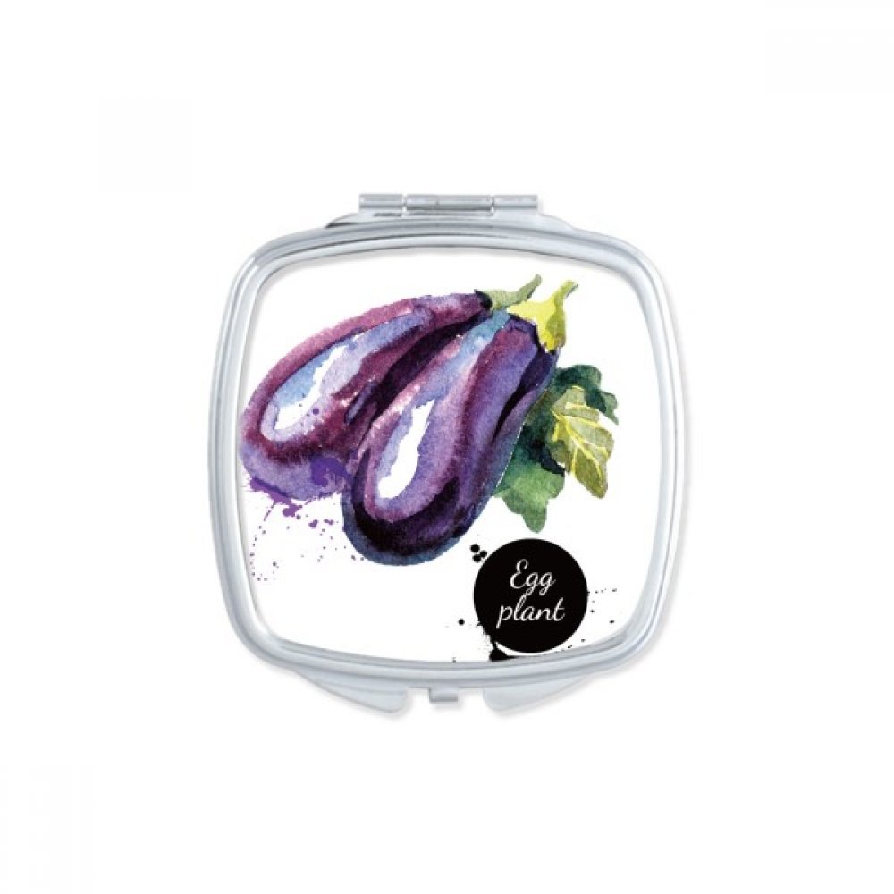 Miroir portable noix de coco carré pour retouches rapides sans encombrement