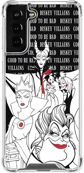 Skinit Clear Phone Case Compatible with Galaxy S22 Plus - Officially Licensed Disney Villains Characters Art Design
