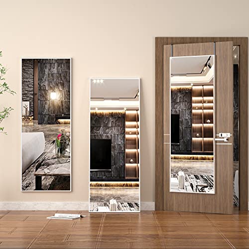 Hasipu Full Length Mirror, 40" X 15" Wall Mounted Mirror, Over The Door Hanging Mirror, Full Body Mirror, Long Dressing Mirror Sliver #TOP1