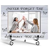 Yuansail Never Forget The Difference You Make Picture Frame, Thank You Gifts, Proud Of You Gifts, Employee Appreciation Gifts, 4x6 Picture Frame Wood, Retirement Gift for Coworker Leader - 85