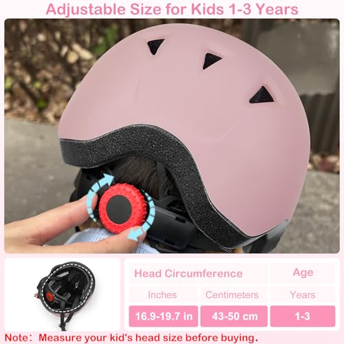 Image of Toddler Helmet, Baby Infant Kids Bike Helmet for Kids Age 1-3 /2-4 /3-5 /5-8 Adjustable Toddler Bike Helmets for Boys Girls for Scooter Skateboard Cycling