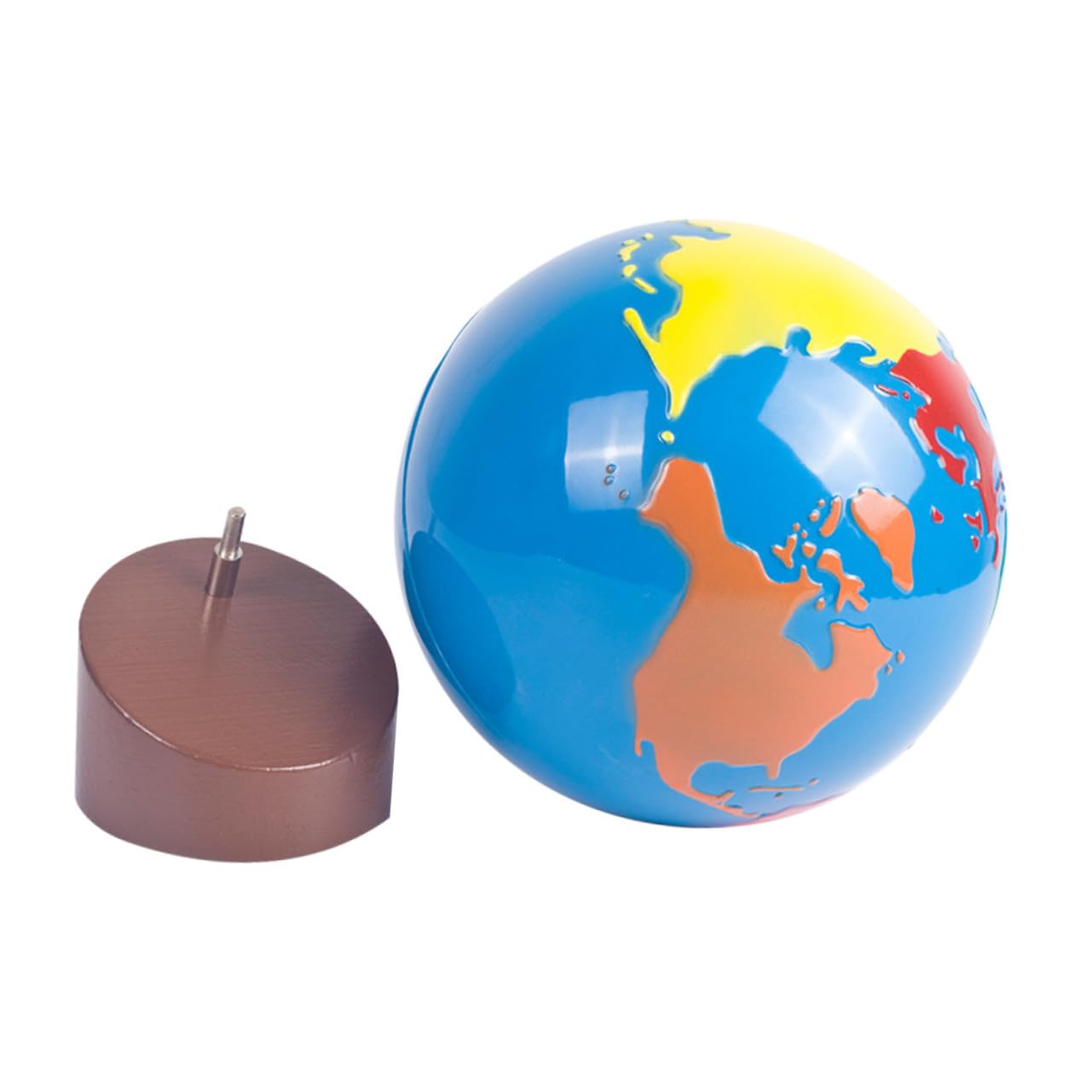 Globo Terráqueo Juguete Educativo para Niños, Material de Aprendizaje de Geografía Superficie Suave, Adorno y Estimulación Mental para Aula y Hogar