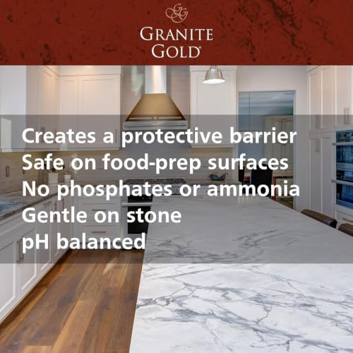 Image of Granite Gold Granite Sealer for Natural Stone, 24 oz Spray & 64 oz Refill