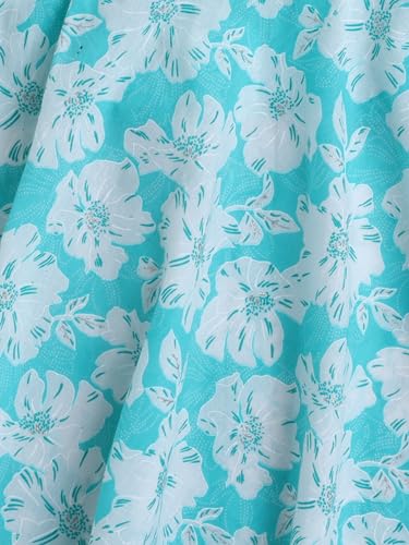 Image of The Magic Wand Kids Girls Printed Casual Dresses, Knee Length Singlet Strap Fit & Flared Cotton Once Piece Stylish Frocks for Summer Season