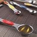 Magnetic Measuring Spoons Set Stainless Steel Dual Sided Stackable Teaspoon Tablespoon Nesting Measuring Spoon for Measuring Dry and Liquid Ingredients Color