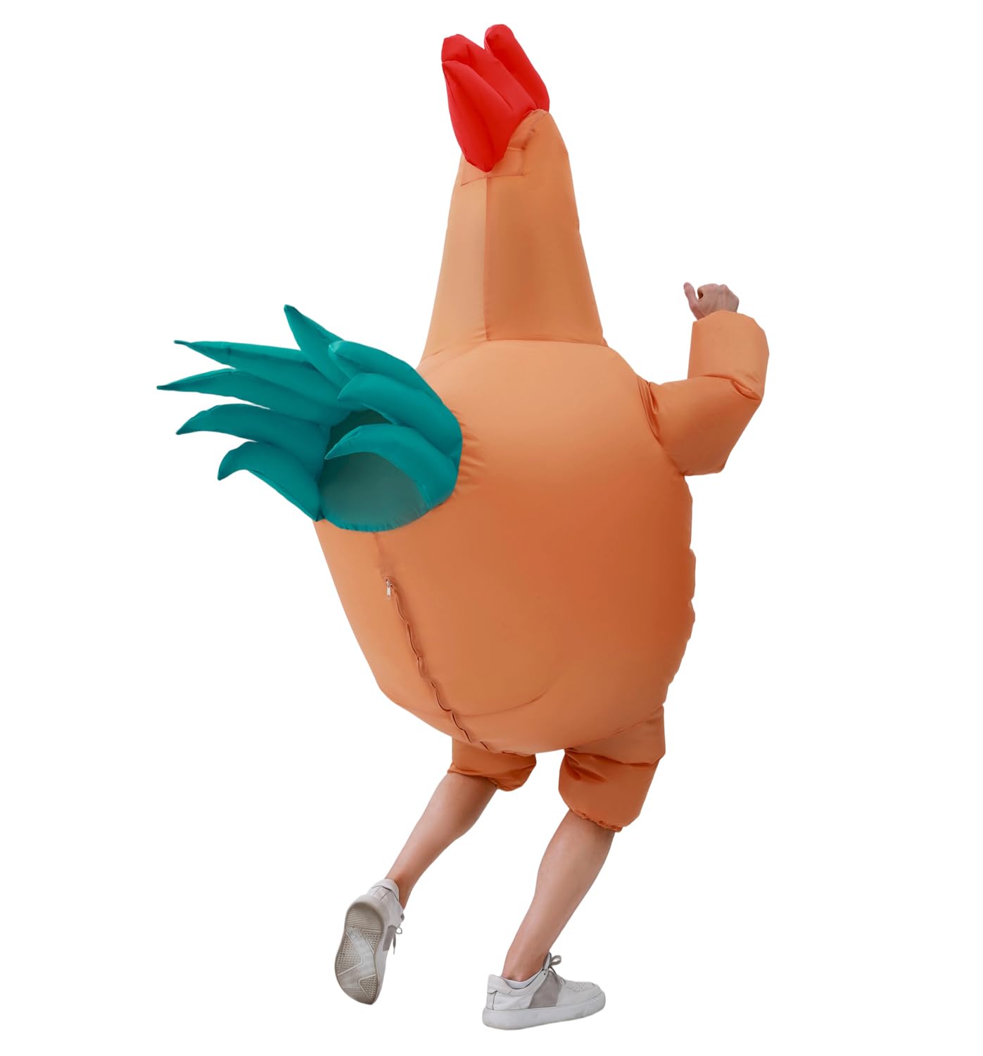 RHYTHMARTS Disfraz Inflable de Pollo para Adulto - Disfraz de Gallo Hinchable