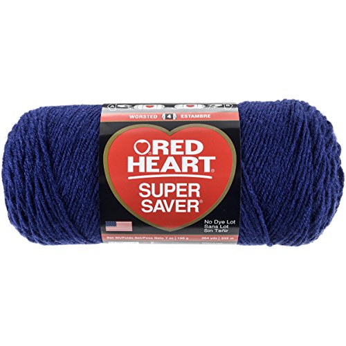 Image of Bulk Buy: Red Heart Super Saver Yarn (3-Pack) Soft Navy E300-387