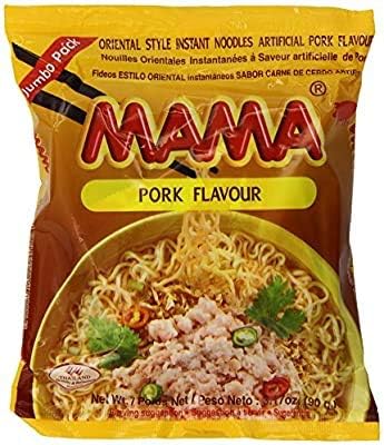 MAMA Instant Noodles Artificial Pork Flavor 10 10 Pkgs.x 3.17 Oz.(90g)