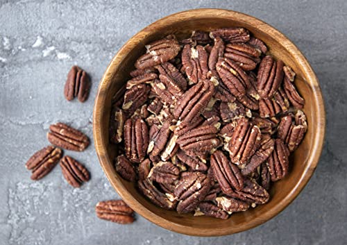 Organic Dry Roasted Pecan Halves With Himalayan Salt, 12 Pounds – Non-Gmo, Oven Roasted Lightly Salted Pecan Nuts, No Oil Added, Vegan Snack, Kosher, Keto, Bulk. Good Source Of Protein And Fiber #TOP6
