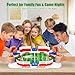 Mini Foosball Table Soccer Board Games for Kids&Adults Indoor Tabletop Football Toys Pinball Machine Family Game & Birthday Christmas Soccer Gifts for Boys 6 7 8-12 Years