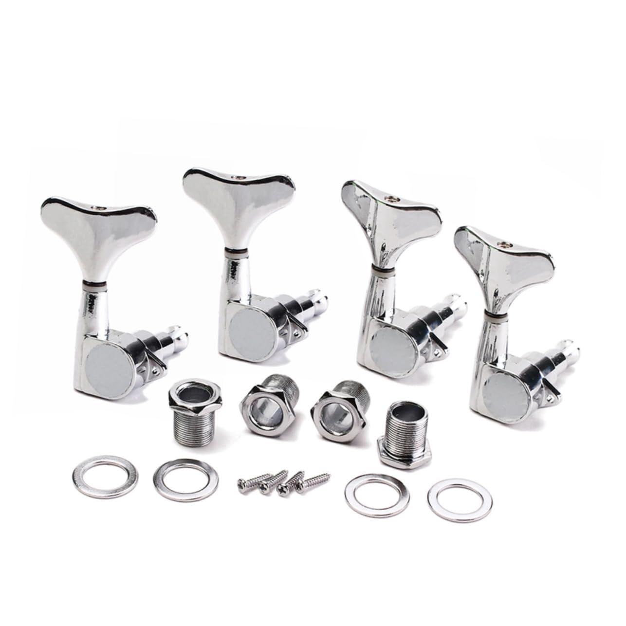 HEMOTON 4r Guitar Tuning Pegs with Machine Heads Heavy Duty Tuners for Electric Acoustic Bass Guitars