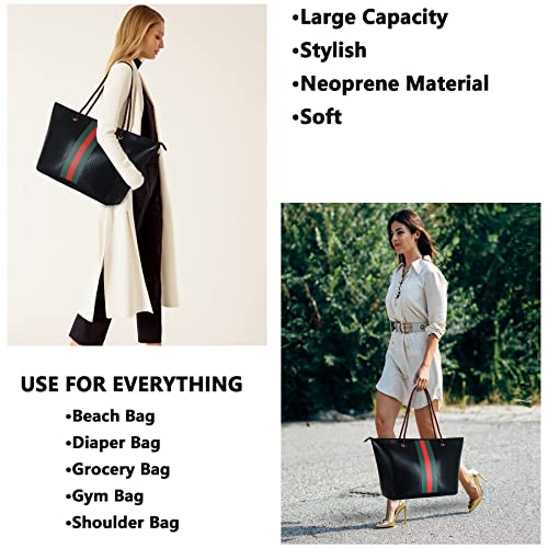 QOGiR Neoprene Multipurpose Beach Bag Tote with Inner Zipper Pocket … … … …4