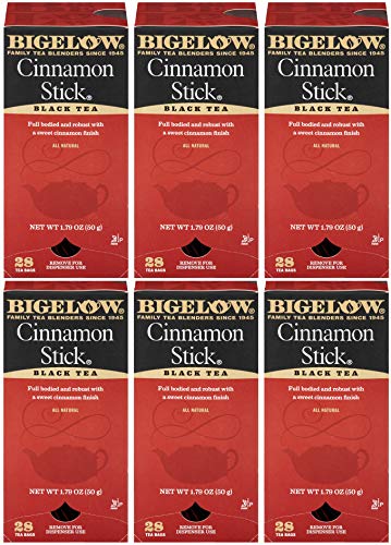 Bigelow Cinnamon Stick Black Tea Bags 28-Count Boxes (Pack of