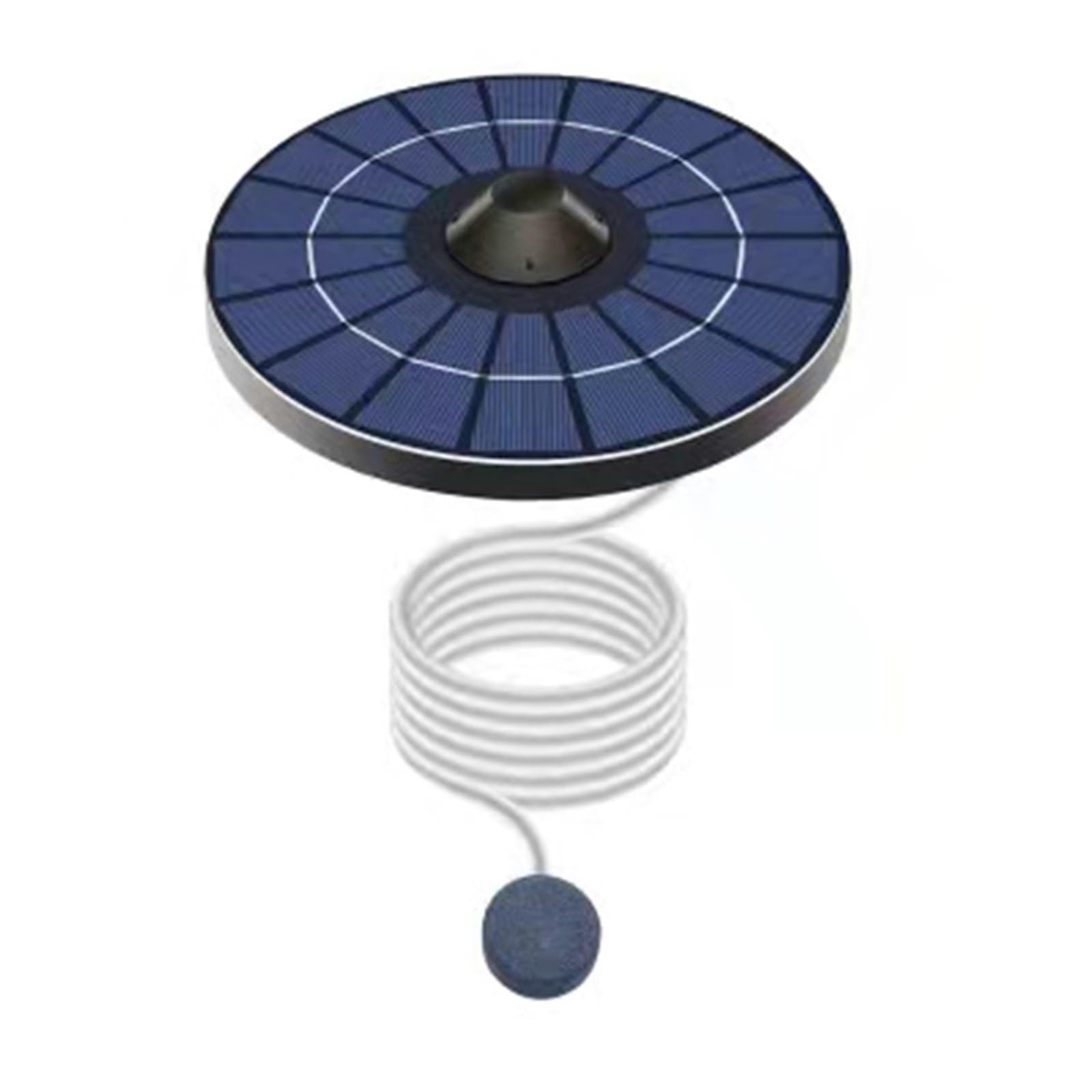 Pompa dell'acqua Solare 1pc 0.8 L/min Rotonda Pompa di Ossigeno Solare Acqua Aria Aeratore Pompe Con 150 cm Tubo Bolla pietra for Acquario Fish Tank Pond