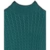 Amazon-Essentials-Womens-Classic-fit-Lightweight-Cable-Long-sleeve-Mockneck-Sweater Amazon Essentials Women's Classic-Fit Lightweight Cable Long-Sleeve Mock Neck Sweater, Forest Green, Medium
