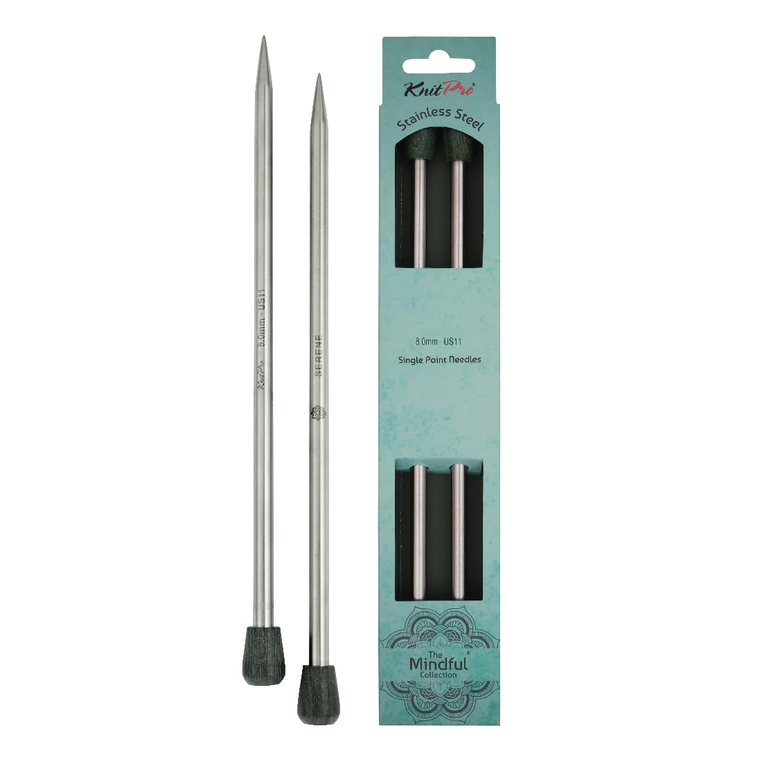 KnitPro The Mindful Collection Single Pointed Needles 14" (35cm) | Size 8mm